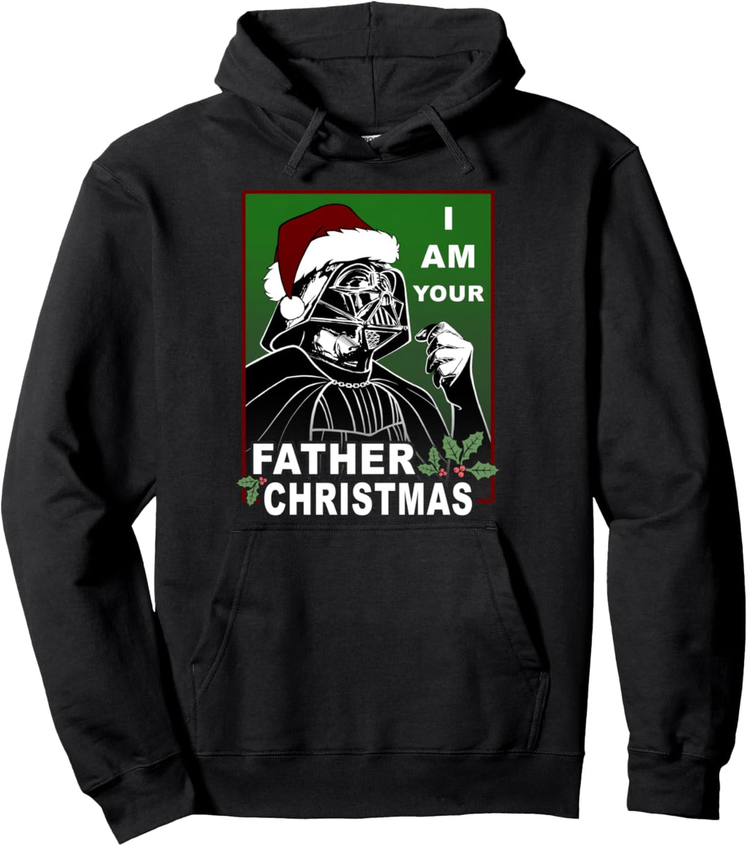 Star Wars Darth Vader Father Christmas Holiday Portrait Pullover Hoodie