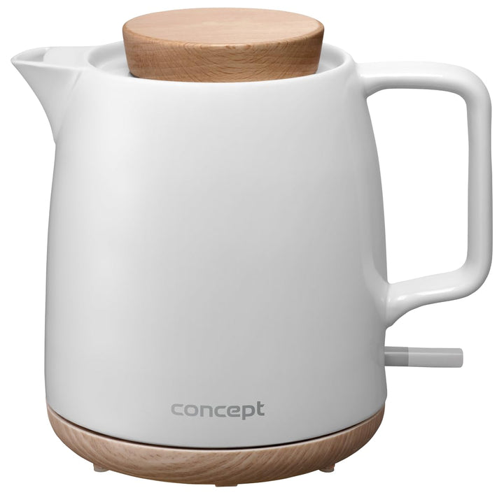 Concept RK0085 Keramik-Wasserkocher Elegant 1 l weiss