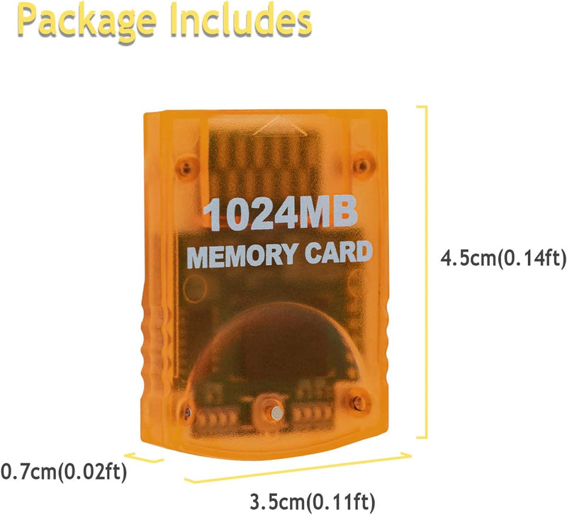 Mcbazel 1024MB Gaming-Speicherkarte für Wii/Gamecube GC-Konsole, 1024MB