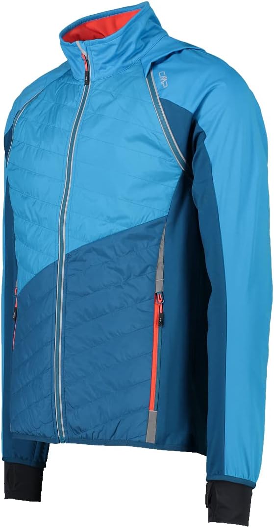 CMP Herren Leichte Herren-softshelljacke mit Abnehmbaren Ärmeln Leichte Softshelljacke 52 L854 danub