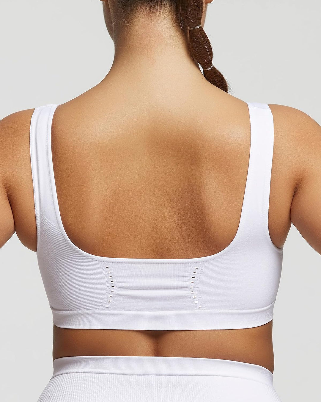 POMPEA Damen Brass. Comfort Size BH, Undurchsichtige, weiss, 3XL Mehr (3er Pack)