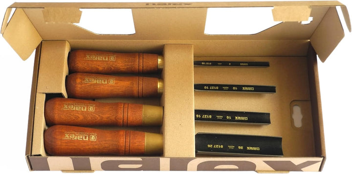 Hohlbeitel Set Premium 4 tlg (8/10 / 16/26 mm)
