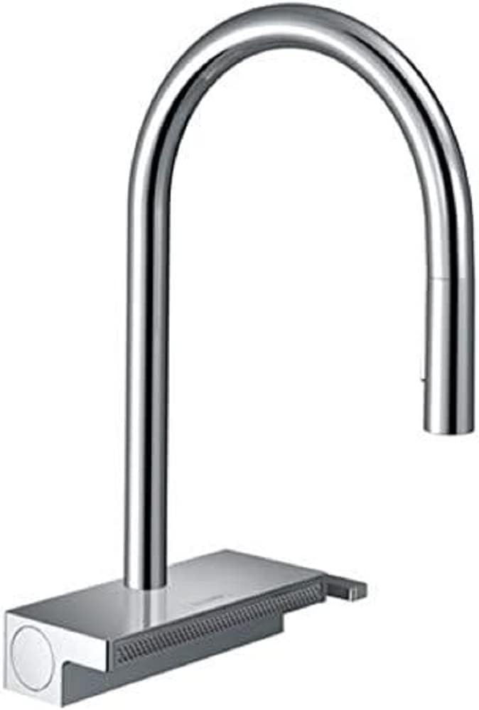 hansgrohe Küchenarmatur Aquno Select M81 (Wasserhahn Küche, Schlauchbox und Abtropfsieb, 360° schwen