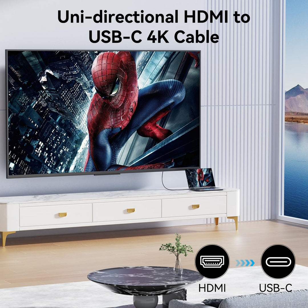 BENFEI HDMI auf USB C Kabel 1,8M 4K@60Hz, Unidirektionaler HDMI Computer zu USB-C Monitor Adapter fü