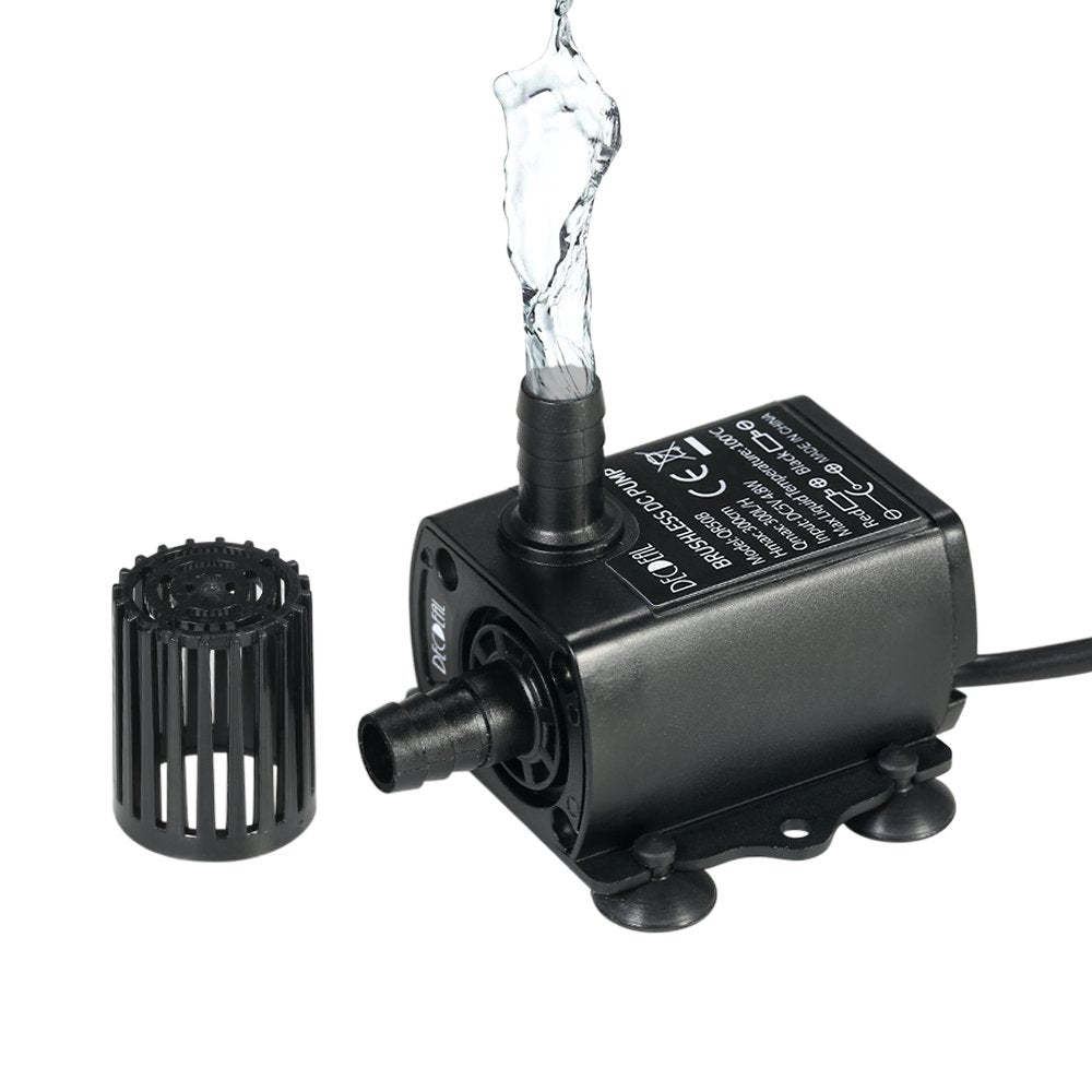 Decdeal USB Tauchpumpe Teichpumpe Aquarium Wasserpumpe für Teiche, Garten, Brunnen 2.4W / 4.8W Optio