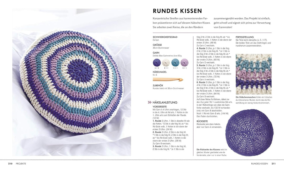 Häkeln Schritt für Schritt: Über 100 Techniken, Häkelmuster, 20 Projekte für Einsteiger, Gebundenes