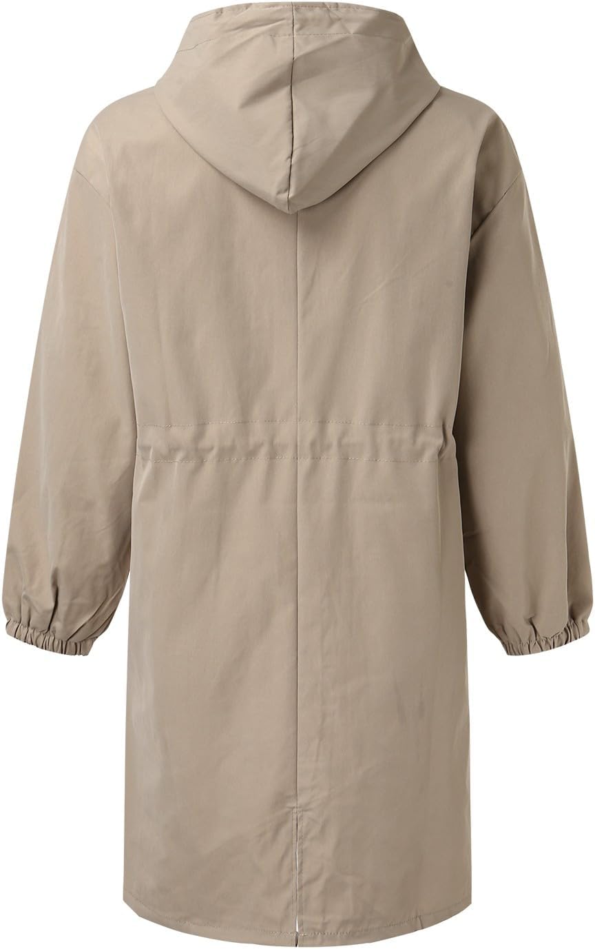 C'est TT Regenjacke Damen Atmungsaktiver Windbreaker Mit Kapuze Regenponcho Leicht Mehrzweck Windbre