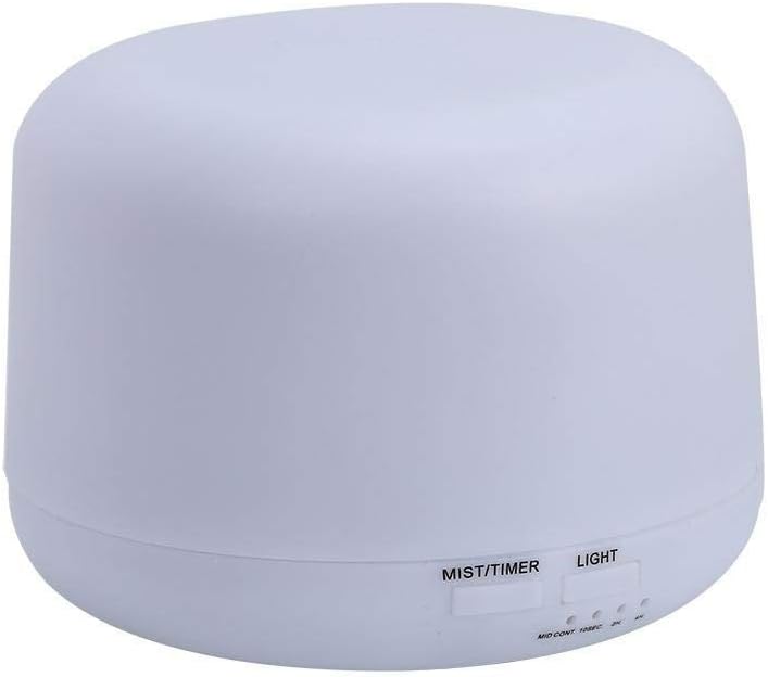 TEMPO DI SALDI Aroma-Diffusor 500 ml mit LED-Beleuchtung in 7 Farben und Timer Luftbefeuchter, 500 m