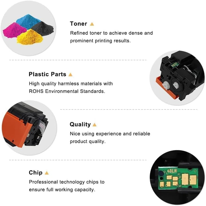 Cool Toner Kompatibel Tonerkartusche als Ersatz für HP 410A 410X CF410X M477fdw Toner Color Laserjet
