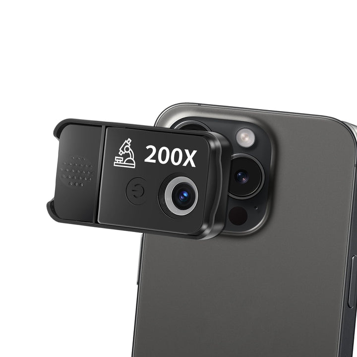 Handy Mikroskop, 200x USB Mikroskopen mit LED, Mini-Mikroskop für Smartphone Kamera, HD Digital Mikr