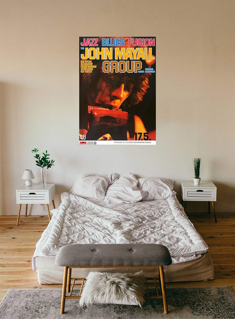 John Mayall - Jazz Blues Fusion, 1973 » Konzertplakat/Premium Poster | Live Konzert Veranstaltung |