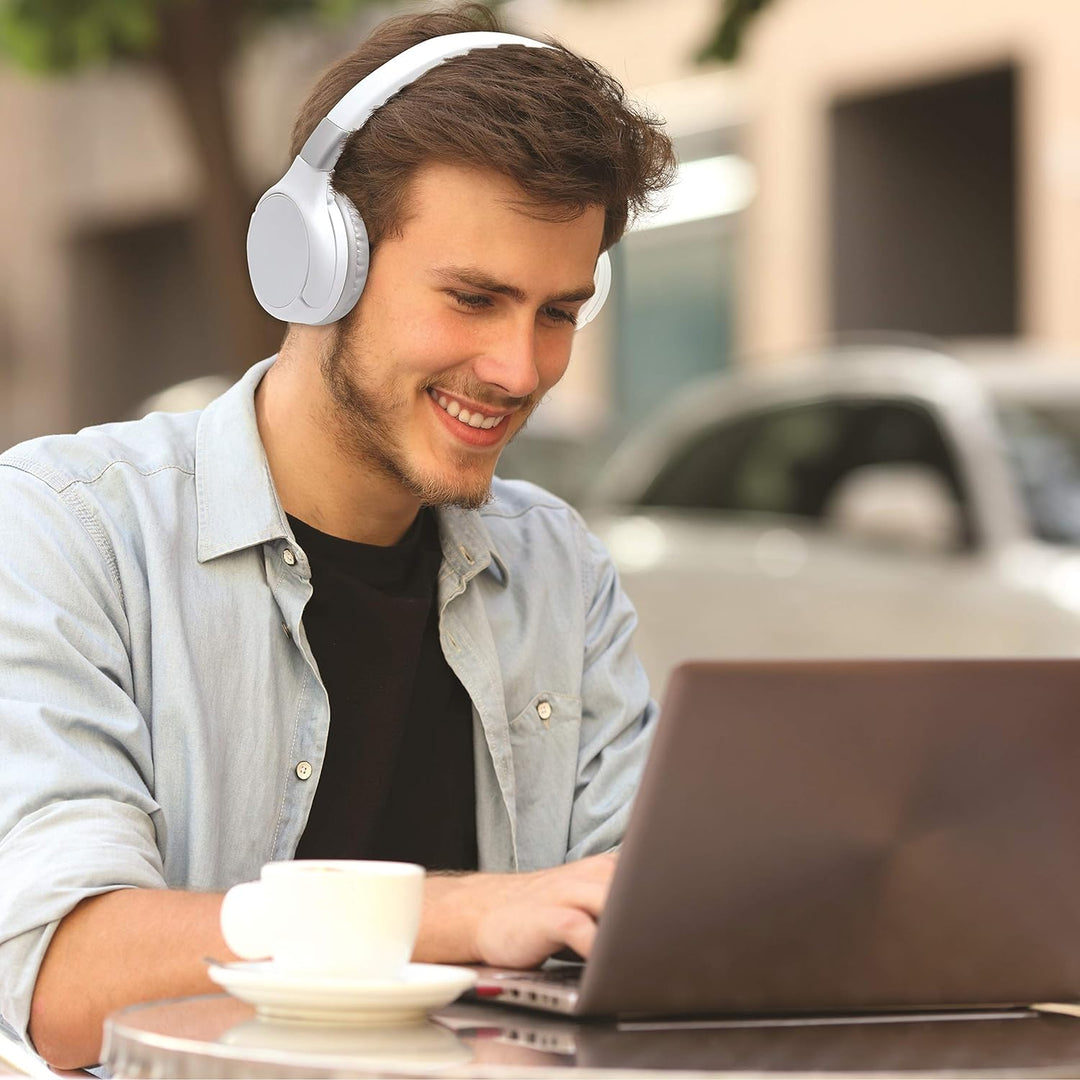 Lexibook HPBT010S Acoustix 2-in-1-Bluetooth-Kopfhörer-Stereo Wireless Wired, faltbar, verstellbar, b
