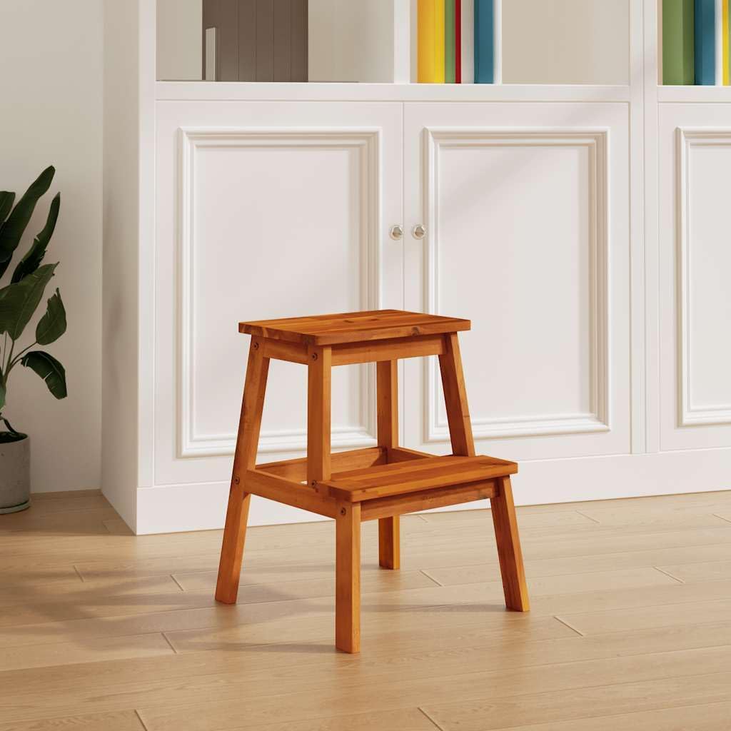 vidaXL Tritthocker 2 Stufen, Hocker für Küche Wohnzimmer, Sitzhocker für Kinder Erwachsene, Gartenho