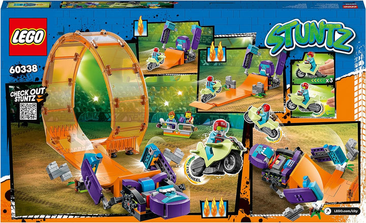 LEGO 60338 City Stuntz Schimpansen-Stuntlooping, Action-Spielzeug mit Rampe, Stunt-Motorrad und 3 Mi