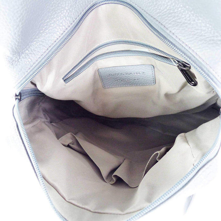 Mandarina Duck Mellow Leather Rucksack grau