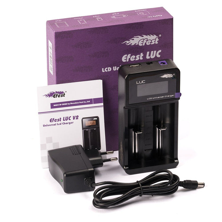 Efest LUC LCD Ladegerät für Li-Ionen Akkus incl. KFZ Adapter von Dampferkiste