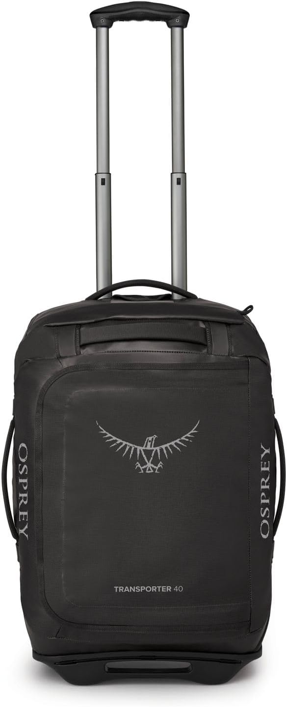 Osprey Unisex – Erwachsene Rolling Transporter 40 Duffel Bag Einheitsgrösse Schwarz, Einheitsgrösse