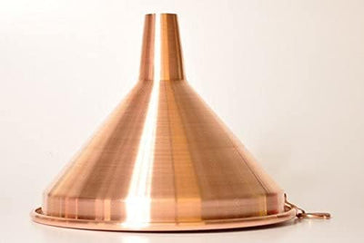 CopperGarden Trichter aus blankem Kupfer I Einfülltrichter 20cm Durchmesser I Kupfertrichter zum Ein