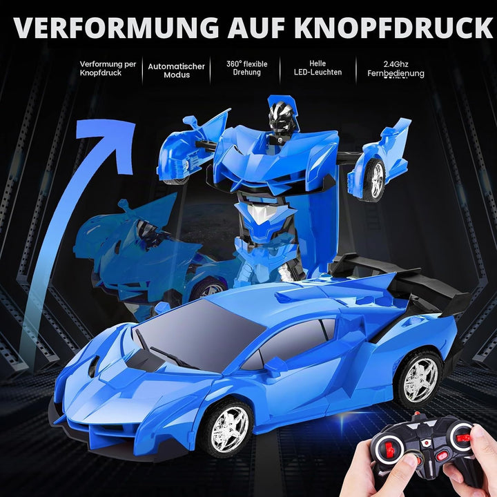 Thedttoy Transformator Spielzeug Ferngesteuertes Auto für Kinder ab 4 5 6 7 8 9 10 11 12 Jahre, 2.4G