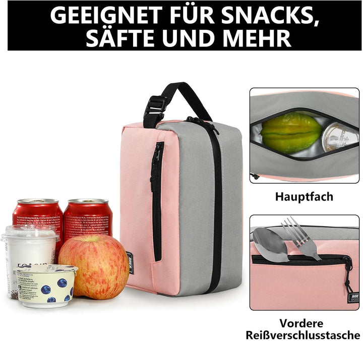 MIER Lunch Tasche Gefrierbare Kühltasche SnackboxKleine gefrierfähige Mini-Kühltasche mit Isolierung