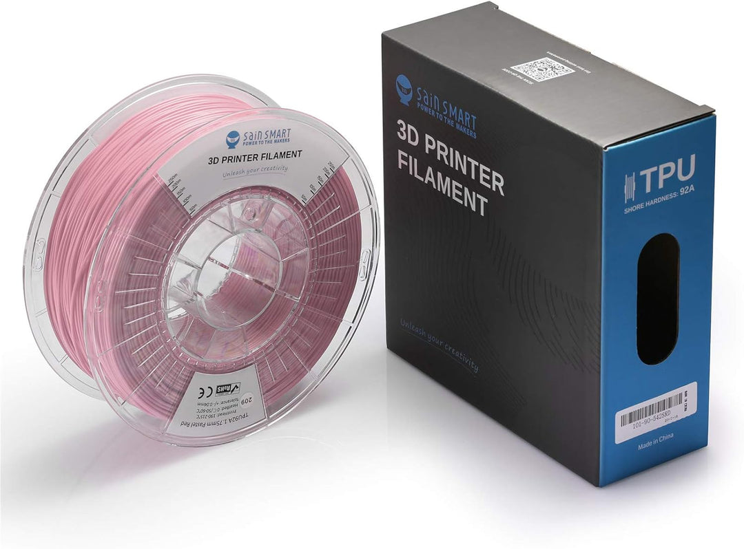 SainSmart TPU 1,75 mm 92A flexibles TPU-3D-Drucker-Filament, Massgenauigkeit +/- 0,04 mm, 1 kg Spule