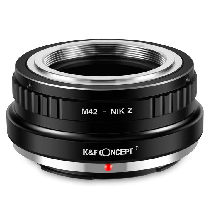 K&F Concept M42-NIK Z Bajonettadapter Objektiv Ring für M42 Objektiv auf Nikon Z 7 und Nikon Z 6 Spi