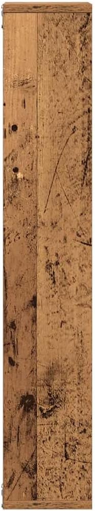 vidaXL Wandregal Altholz-Optik 36x16x90 cm Holzwerkstoff, Altholz