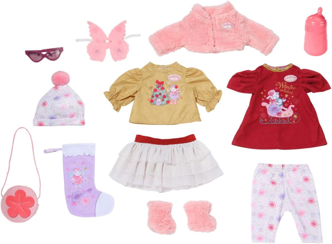 Baby Annabell Zapf Creation 709634 Adventskalender-Puppenadventskalender mit 24 Überaschungen besteh