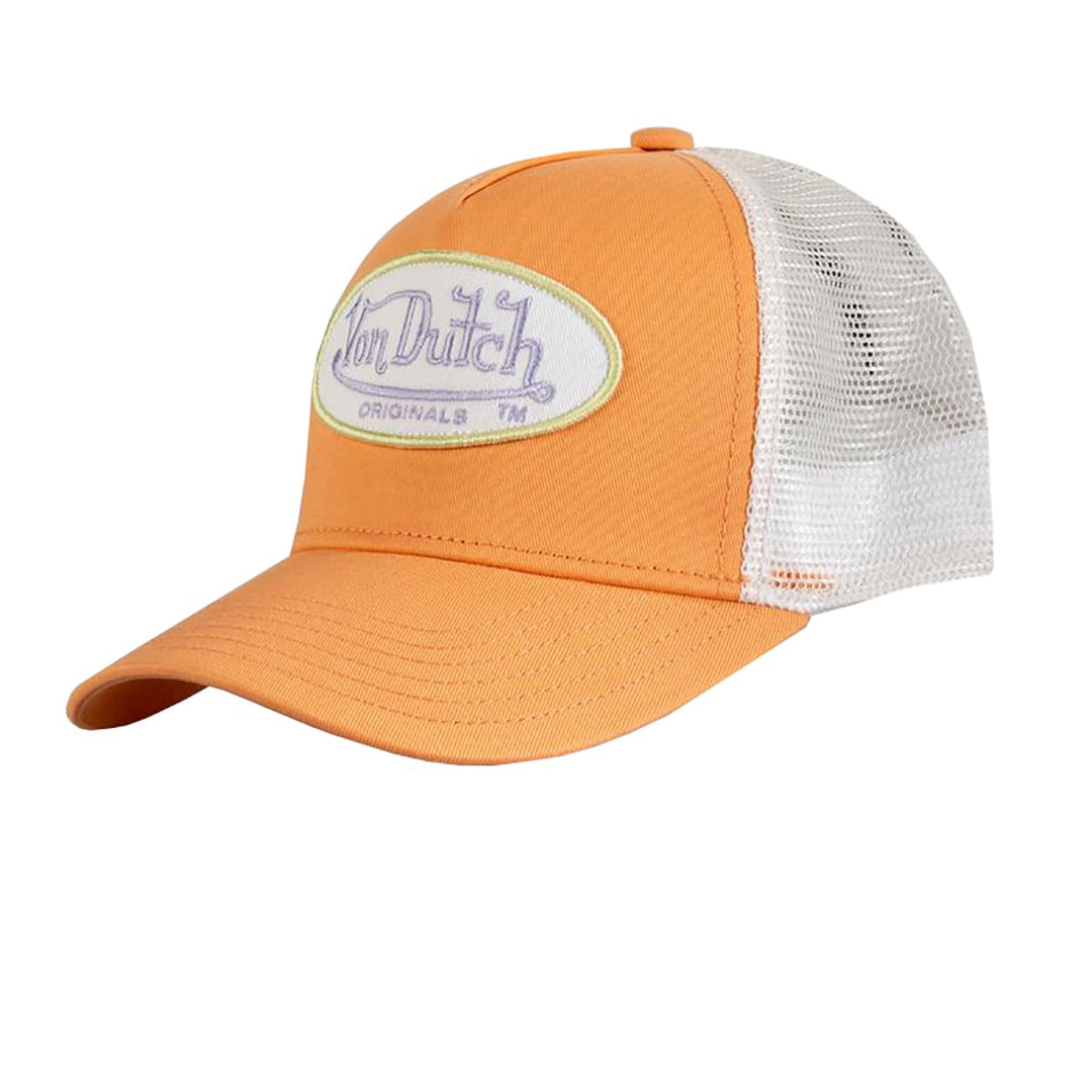 Von Dutch Originals Trucker Cap Boston Peach/White