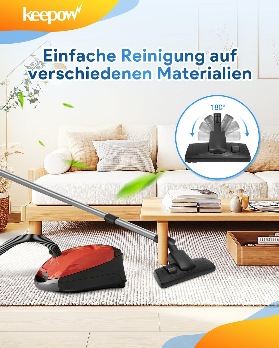 KEEPOW Universal Parkettbürste für Miele Complete C3 C2 C1 Compact C3 C2 C1, S1 S2 S4 S5 S6 S8, S834