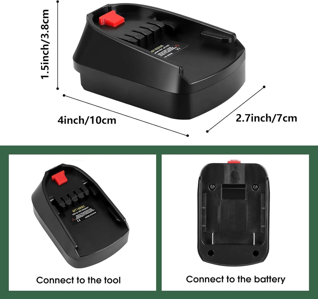 MT18BOSC Akku Adapter für Makita auf für Bosch Haus und Garten Grün Werkzeug, Adapter für Makita 18V