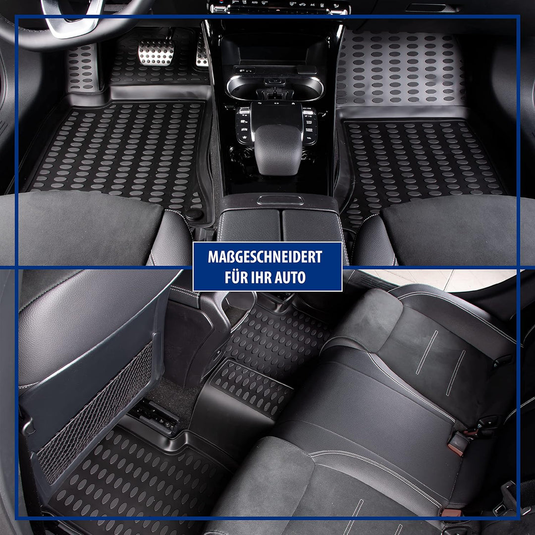 Elmasline Design 3D Gummimatten Set für VW Touareg II Baujahr 2010-2018 | Extra hoher 5cm Rand TOUAR