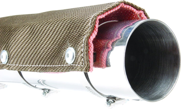 Design Engineering Titan-Rohrschutz, Auspuff-Hitzeschutz, leicht, langlebig, hochtemperaturbeständig