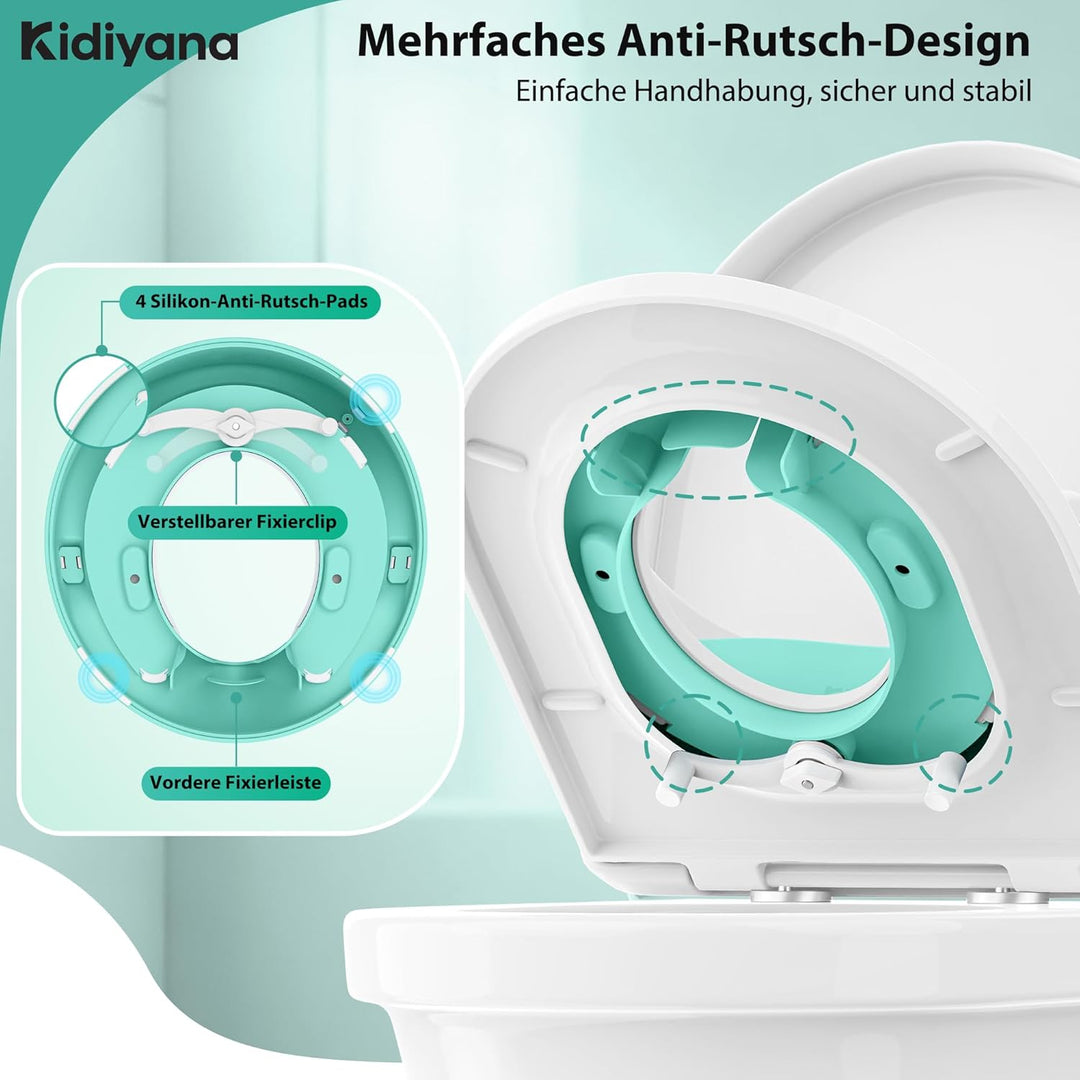 Toilettenaufsatz für Kinder, Kinder Toilettensitz mit weichem, abnehmbarem Sitzpolster, rutschfester