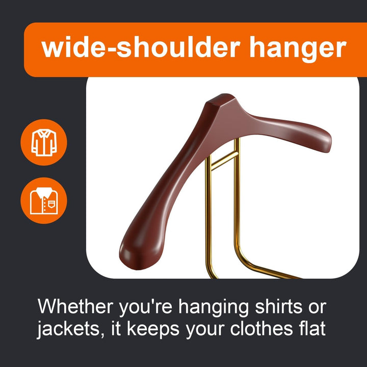 Stummer Diener mit Tablett, Multifunktional Stummer Diener aus Massiv Holz mit Schublade, Herrendien