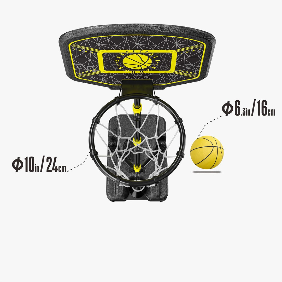 GILIKOKO Basketballkorb mit Ständer Basketballkorb Set 110-190 cm höhenverstellbares Outdoor und Ind