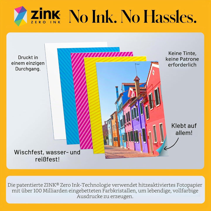 KODAK Step Drucker, Kabelloser mobiler Fotodrucker mit ZINK-Technik und gratis KODAK App für iOS und