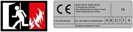 Yale Tesa Assa Abloy DC135-D9005 Schiebetür, Schwarz, Schwarz
