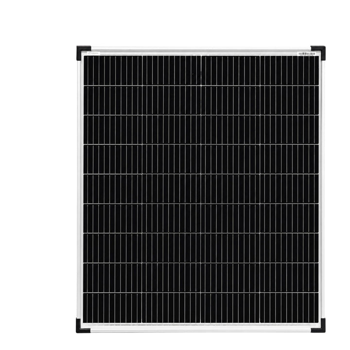 solartronics Solarmodul 130W Monokristallin Bifazial Schwarz Silber | Glas-Glas 890 x 770 x 35 mm 7,
