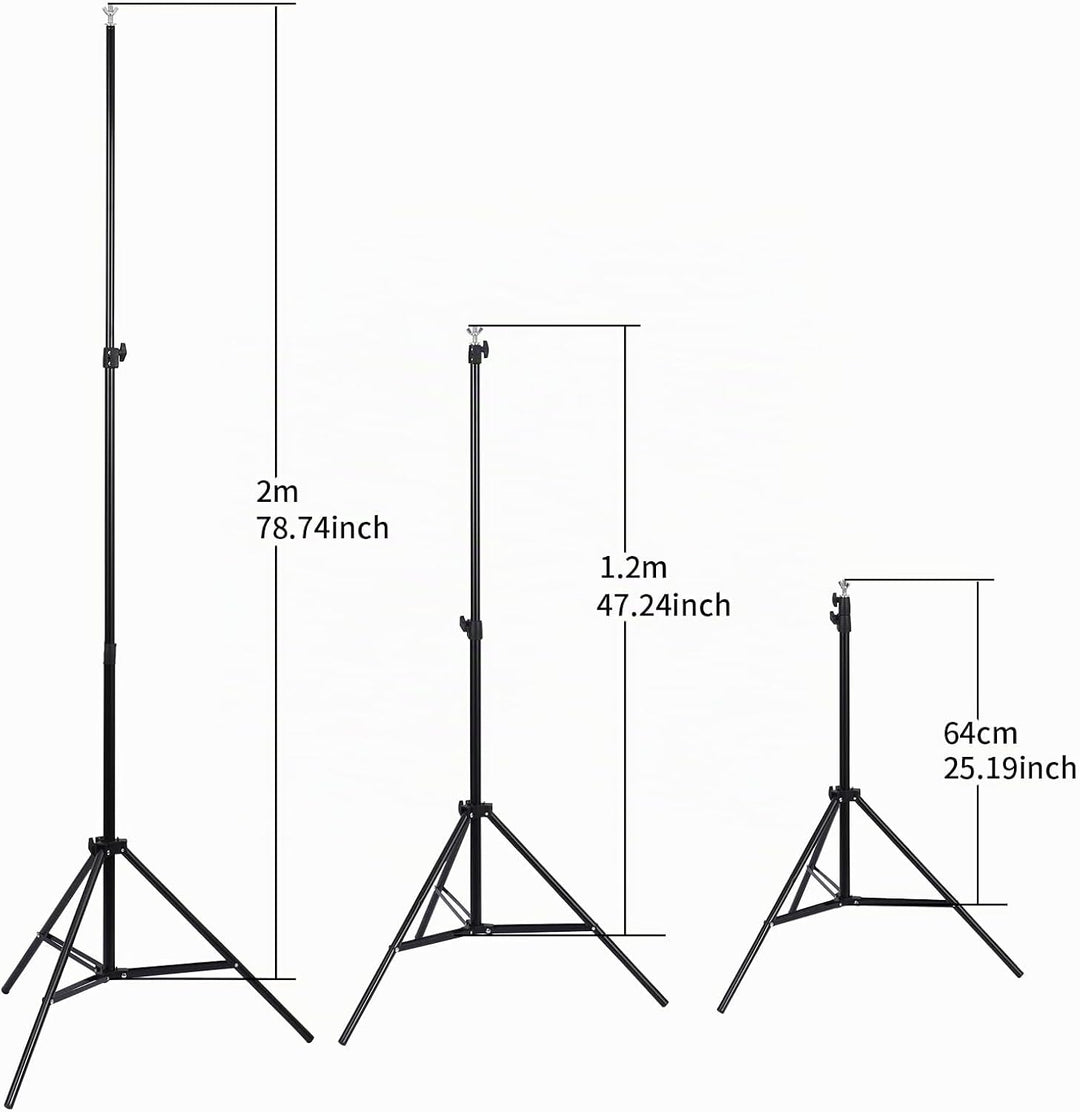 UNIDEAL Hintergrund Ständer 2 x 3M, Verstellbarer Hintergrund Stützsystem Satz, greenscreen ständer,