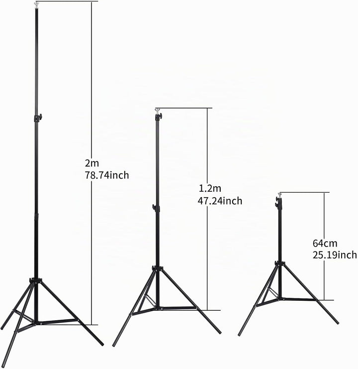 UNIDEAL Hintergrund Ständer 2 x 3M, Verstellbarer Hintergrund Stützsystem Satz, greenscreen ständer,