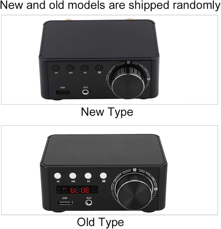 Fafeicy Bluetooth 5.0 Audio-Verstärker 50W x 2 Stereo Digital Verstärker Schwarz mit Speicherkarten-