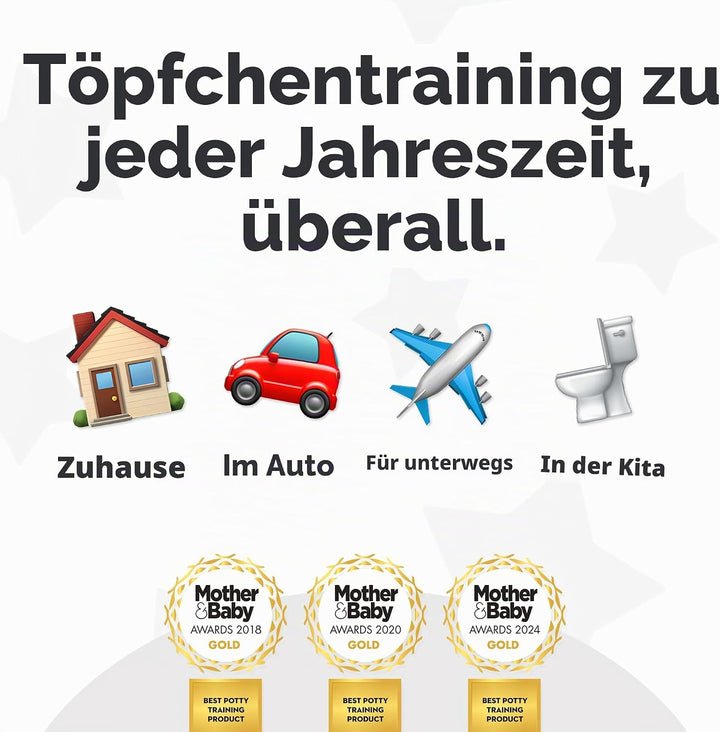 My Carry Potty - Marienkäfer Reise-Töpfchen, preisgekrönter tragbarer Kleinkind-Toilettensitz für Ki