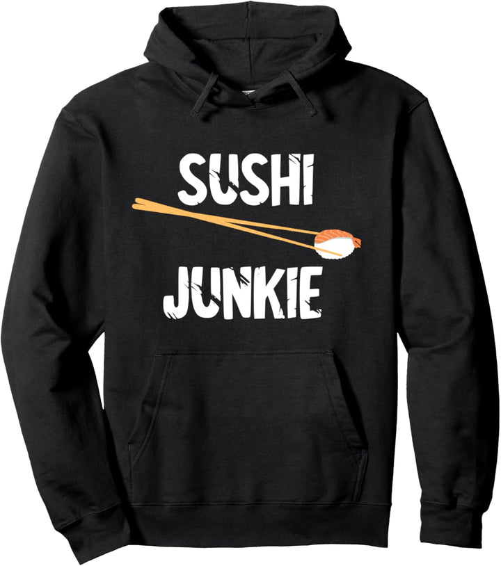 Sushi Junkie Asiatisches Essen Japanischer Wasabi Nigiri Pullover Hoodie