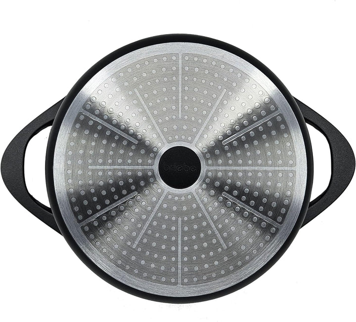 briebe Topfset Induktion 8-Teilig, Kochtopf Set 4 Töpfen aus Aluminiumguss, Antihaftbeschichtung ILA