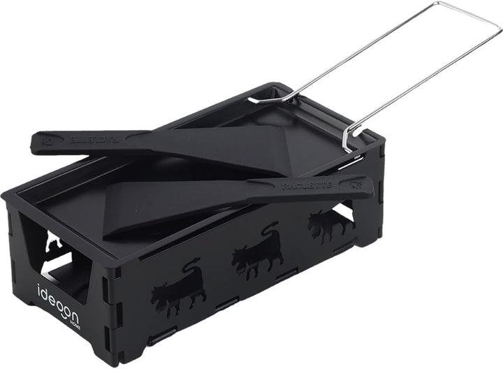 ideoon 3er-Set Faltbares Raclette-Teelicht für 1-2 Personen, Raclette Set ohne Strom inkl. Teelichte