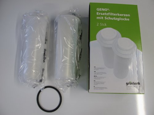 Grünbeck Ersatzfilter für Wasserfilter Geno Kombi FSV 2er Pack (80 µm mit Schutzglocke) *** (Filterh