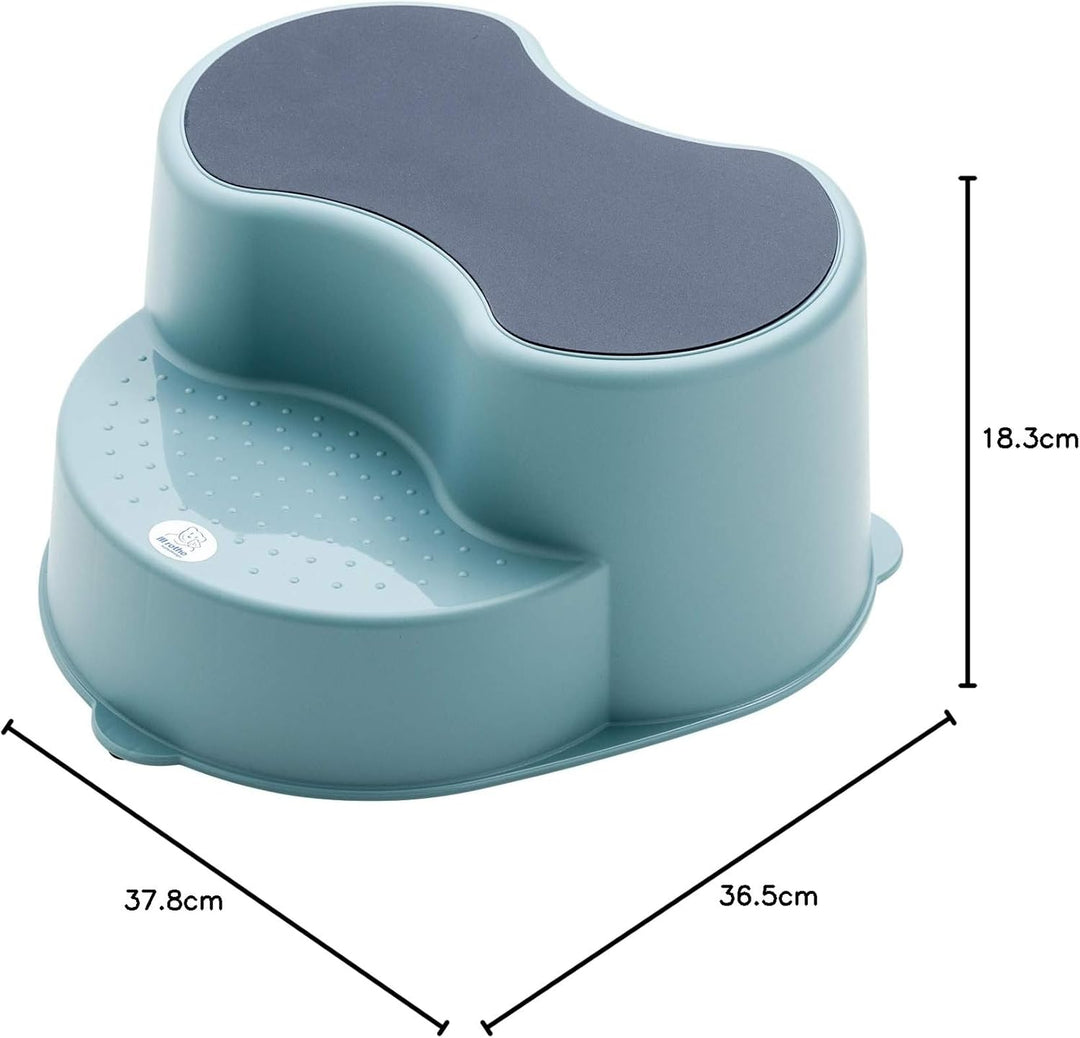Rotho Babydesign TOP Kinderschemel, Anti-Rutsch-Trittfläche, Lagoon (Blau), 20005 0292 Lagoon Single