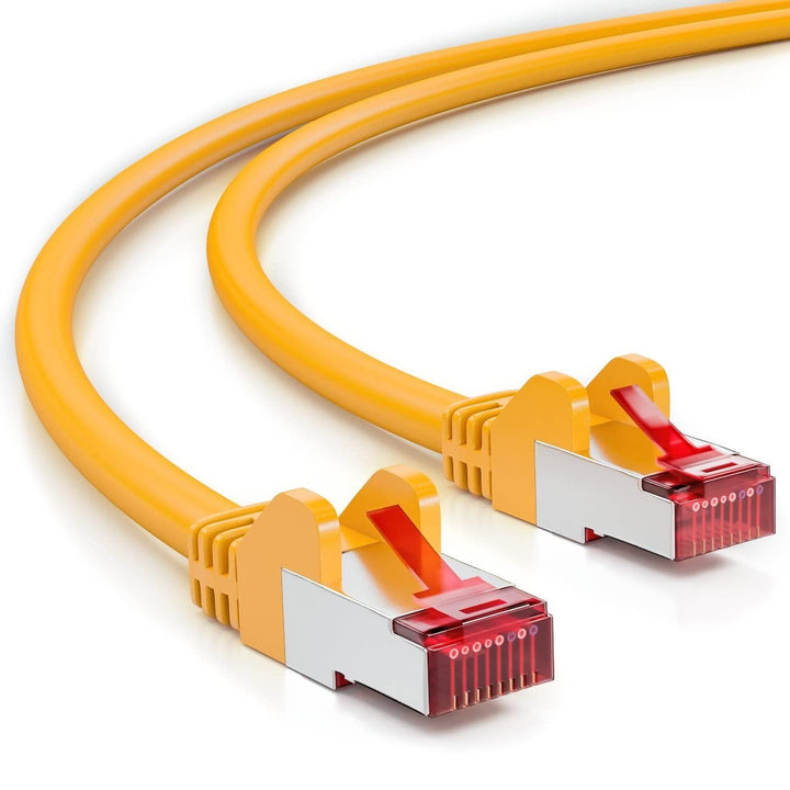 deleyCON 50m CAT6 Patchkabel S/FTP PIMF Schirmung CAT-6 RJ45 Netzwerkkabel Ethernetkabel LAN DSL Swi