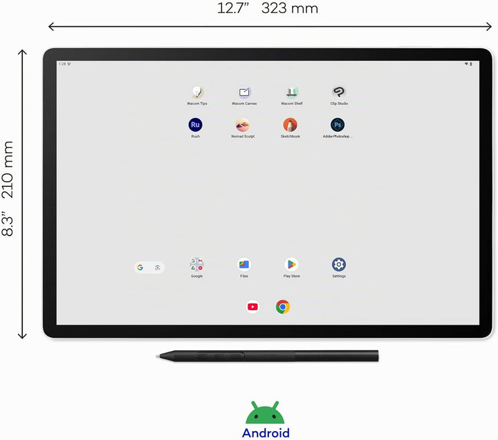 Wacom MovinkPad Pro 14 Zeichentablet – Stift-auf-Papier-Gefühl mit OLED-Display für echtes Schwarz,